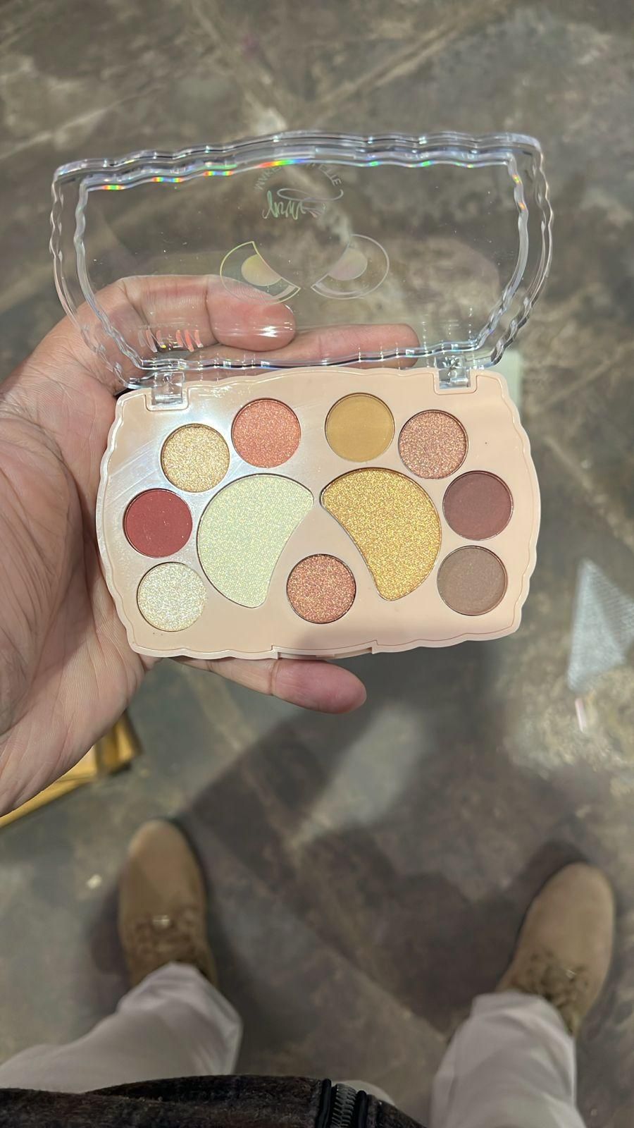 Eyeshadow Palette Shimmer & Glitter Shades (Pack of 1)