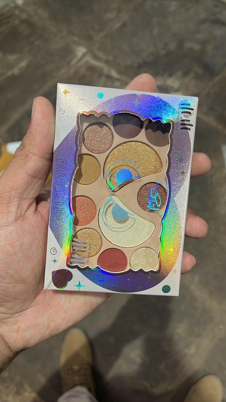Eyeshadow Palette Shimmer & Glitter Shades (Pack of 1)